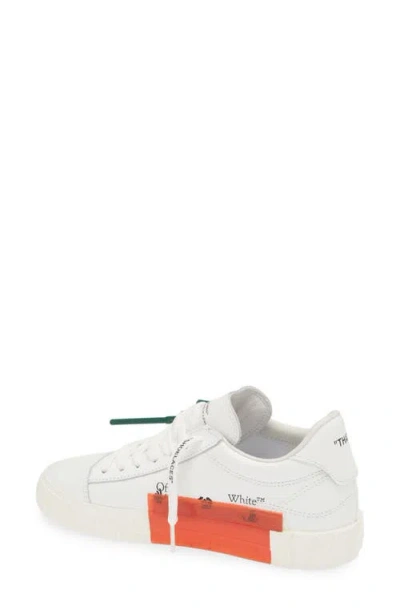Off-white Low Vulcanized Leather Sneaker In White