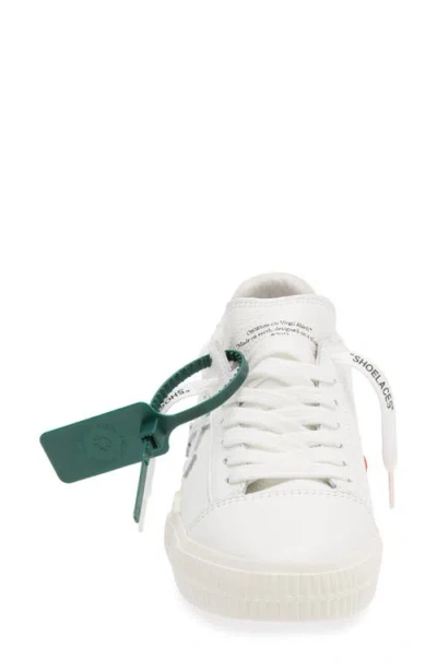 Off-white Low Vulcanized Leather Sneaker In White