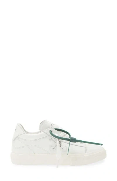 Off-white Low Vulcanized Leather Sneaker In White