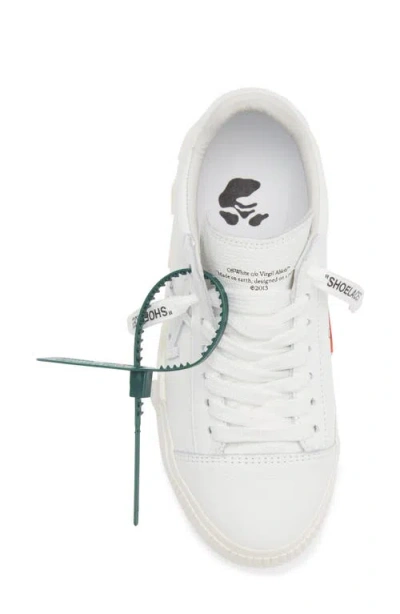 Off-white Low Vulcanized Leather Sneaker In White