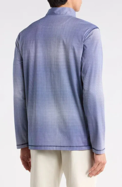 Bugatchi Long Sleeve Knit Sweatshirt In Blue