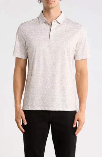Bugatchi Short Sleeve Polo In Neutral