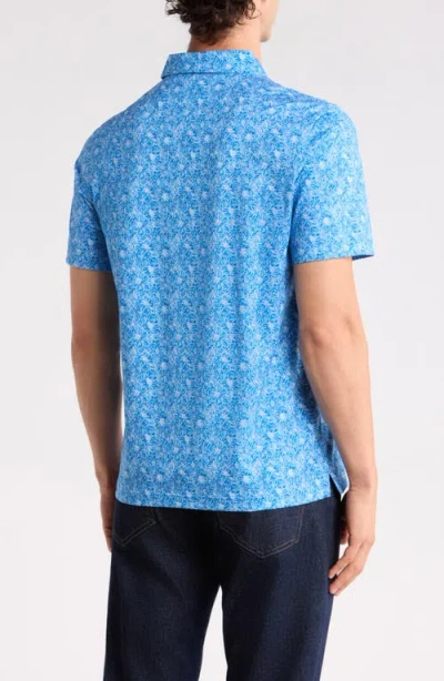 Bugatchi Short Sleeve Polo In Blue
