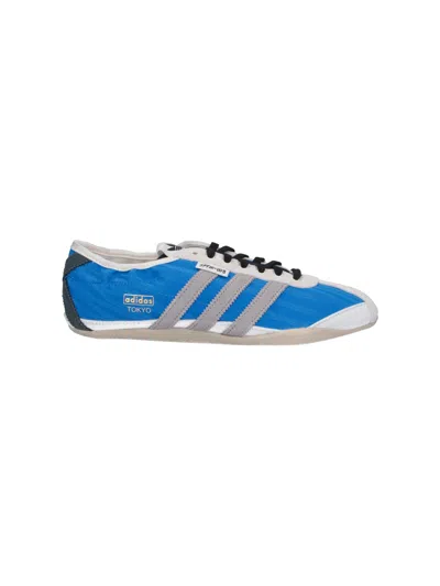 Adidas Originals Blue Song For The Mute Edition Tokyo Sneakers In Animal Print