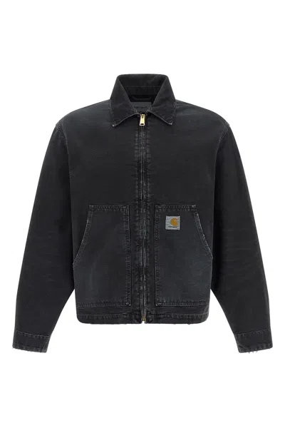 Carhartt Arcan Work Jacket Cotton Canvas In Black