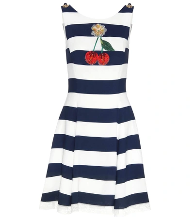 Shop Dolce & Gabbana Striped Dress In Riga Llu Foedo Liaeco