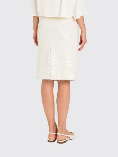 Twinset Polyester Skirt With Sequins In White
