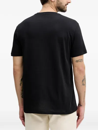 Armani Exchange Logo-print T-shirt In Black