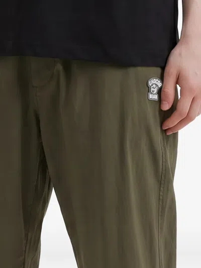 Chocoolate Logo-patch Track Pants In Green
