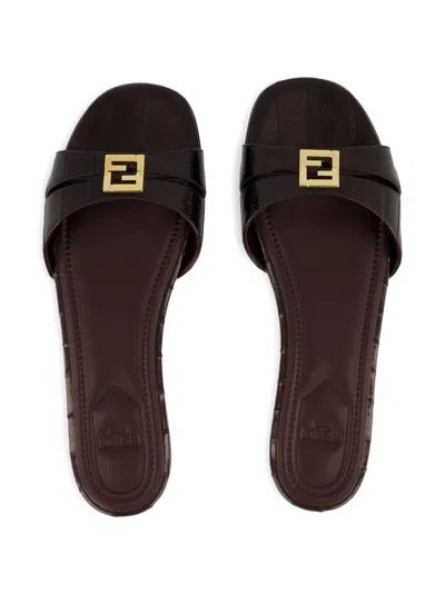 Fendi Ffold Hagfish Sandals In Multi