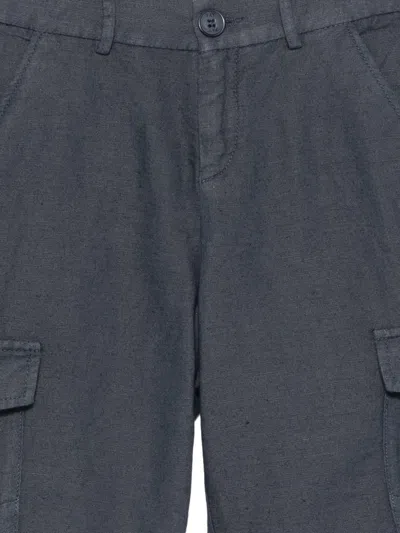 Fay Belt-loop Cargo Shorts In Blue