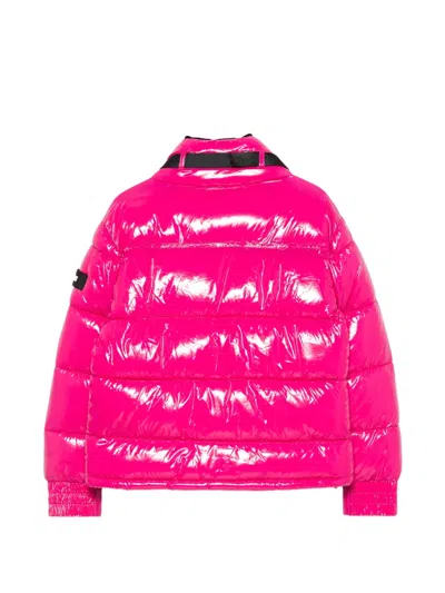 Invicta Quilted-design Jacket In Pink
