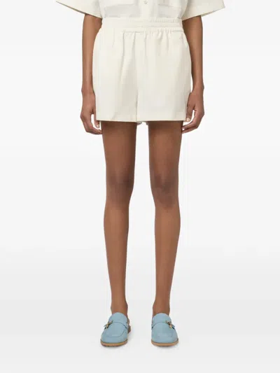 Tod's Elasticated Shorts In White