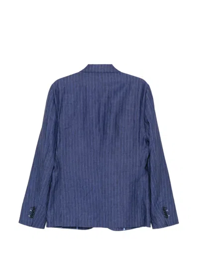 Daniele Alessandrini Pinstripe-pattern Notched-lapel Jacket In Multi
