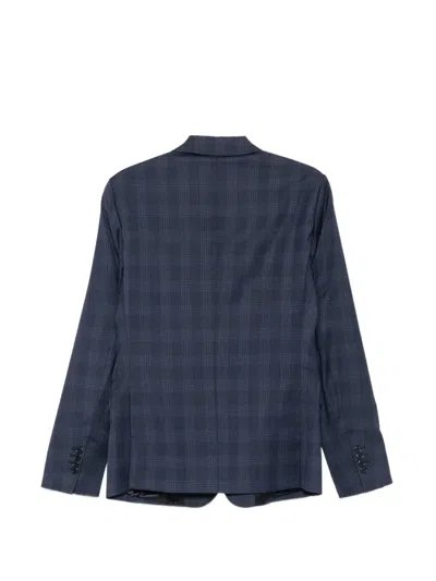 Daniele Alessandrini Check-pattern Peak-lapel Blazer In Multi