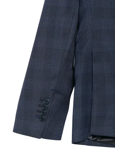 Daniele Alessandrini Check-pattern Peak-lapel Blazer In Multi