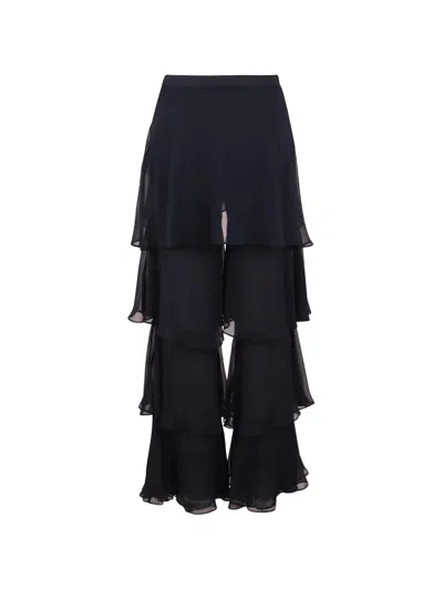 Baobab Tiered Ruffled Trousers In Multi