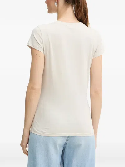 Armani Exchange Logo-detail T-shirt In White