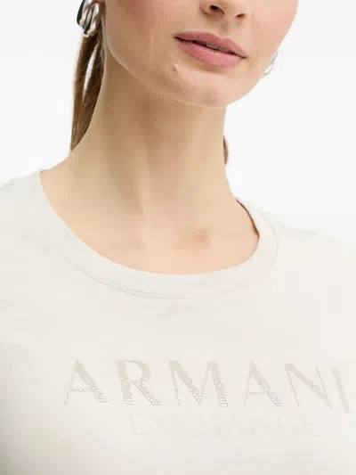 Armani Exchange Logo-detail T-shirt In White