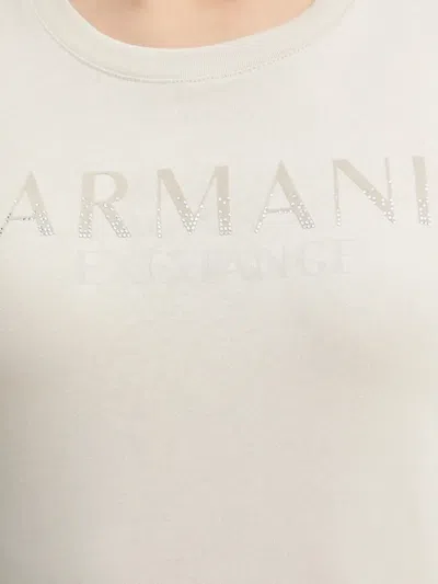 Armani Exchange Logo-detail T-shirt In White