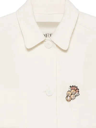Odeeh Crystal-embellished Patch-pocket Jacket In Multi