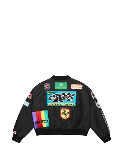 Godspeed Multi-patch Bomber Jacket In Black