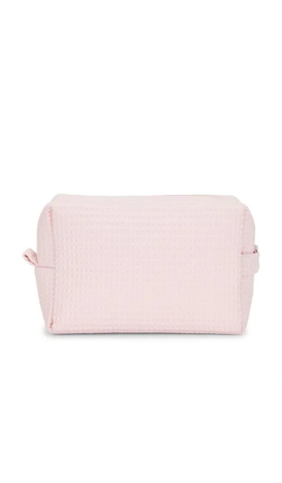 Abbode The Essentials Waffle Pouch In Pink