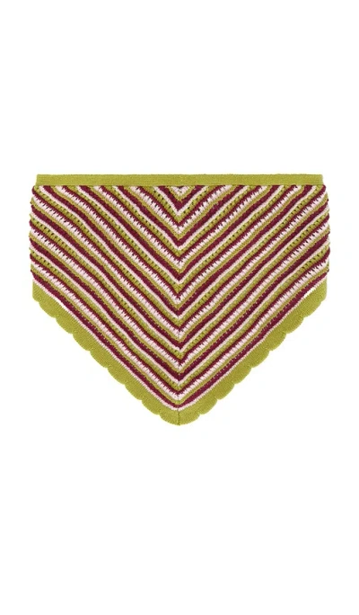 Dé Rococo Crochet Bandana In Multi
