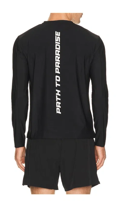 Paradise Zero Web Tech Long Sleeve Tee In Black