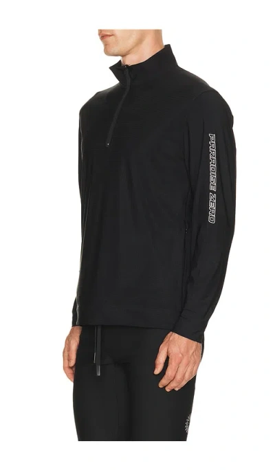 Paradise Zero Web Tech Quarter Zip In Black