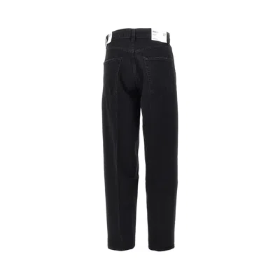 Agolde 80s High-rise Straight-leg Jeans In Black