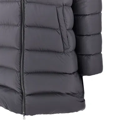 Herno Ylon Microfiber Goose Down Parka Coat In Gray