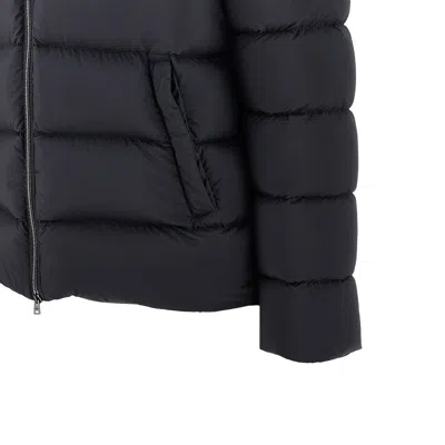 Herno Ylon Microfiber Goose Down Jacket In Black