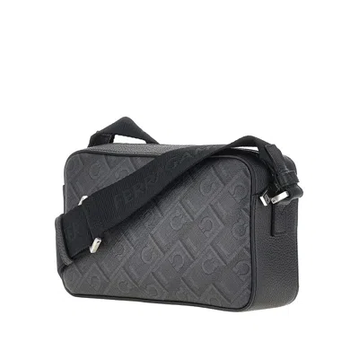 Ferragamo Monogram Shoulder Bag Rectangular Shape In Black