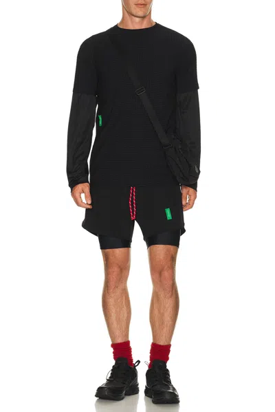 District Vision Payen Short Sleeve Race Tee In Black