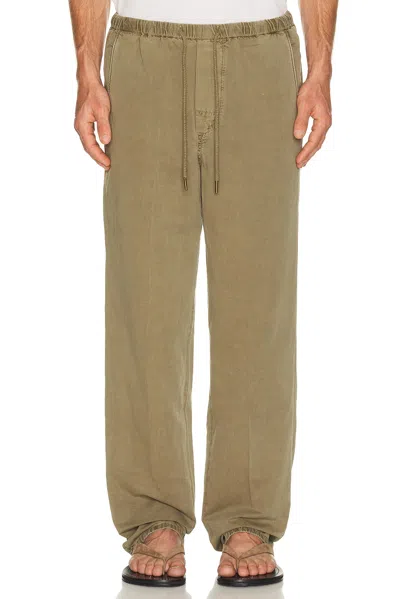 Citizen Of Humanity Relaxed Drawstring Pull On Pants In Green