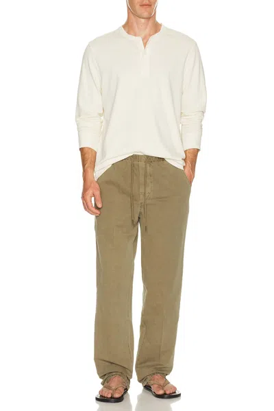 Citizen Of Humanity Relaxed Drawstring Pull On Pants In Green