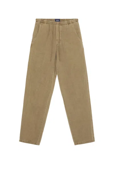 Citizen Of Humanity Relaxed Drawstring Pull On Pants In Green