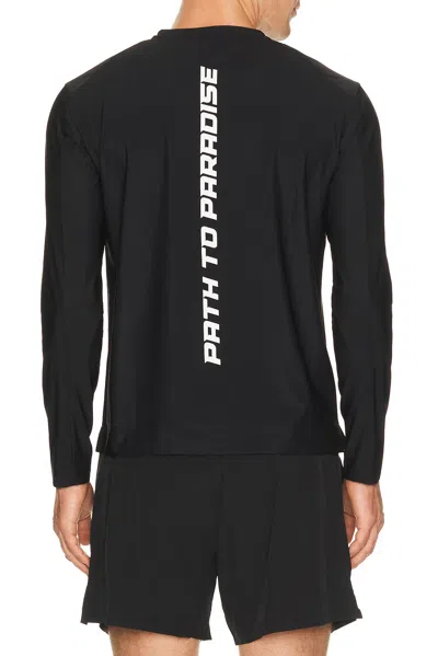 Paradise Zero Web Tech Long Sleeve Tee In Black
