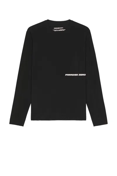 Paradise Zero Web Tech Long Sleeve Tee In Black