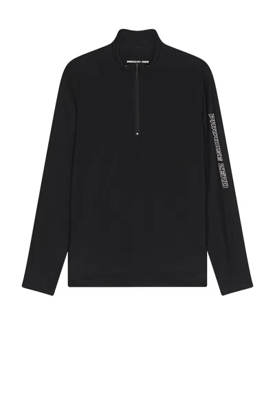 Paradise Zero Web Tech Quarter Zip In Black