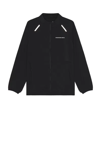 Paradise Zero Padded Front Zip Jacket In Black