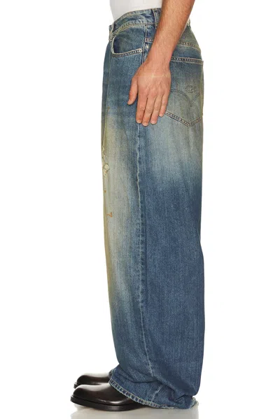 424 Big Daddy Wide-leg Distressed Jeans In Blue
