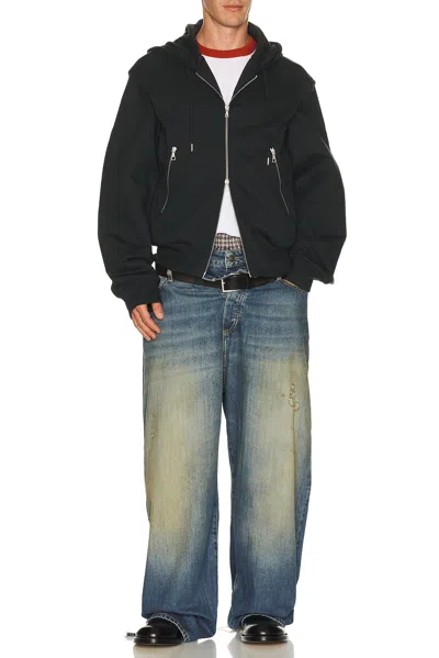 424 Big Daddy Wide-leg Distressed Jeans In Blue