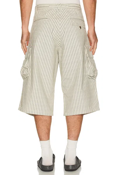 424 Camo Bermudas In White