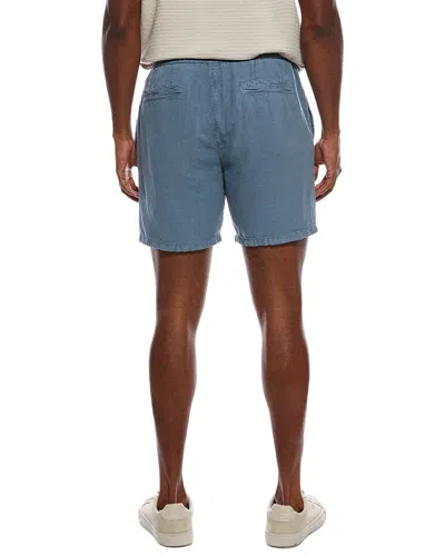 John Varvatos Daryl Linen-blend Drawstring Short In Gray