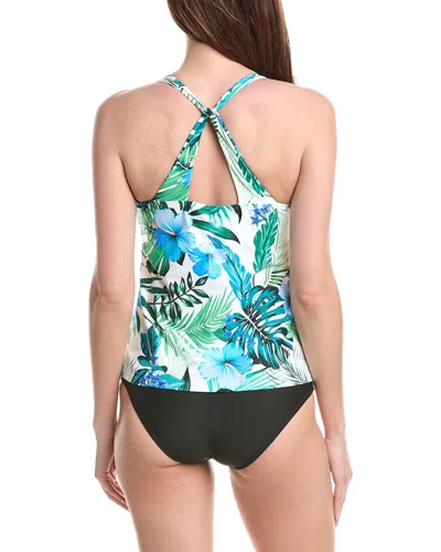 Next Third Eye 3 Rem Shirred Tankini In Blue