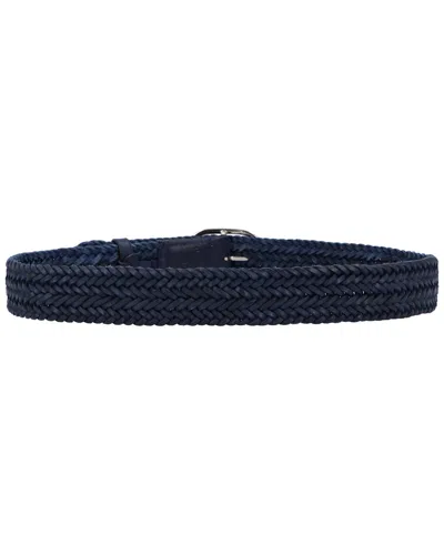 Dragon Diffusion Leather Belt In Blue