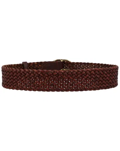 Dragon Diffusion Leather Belt In Metallic