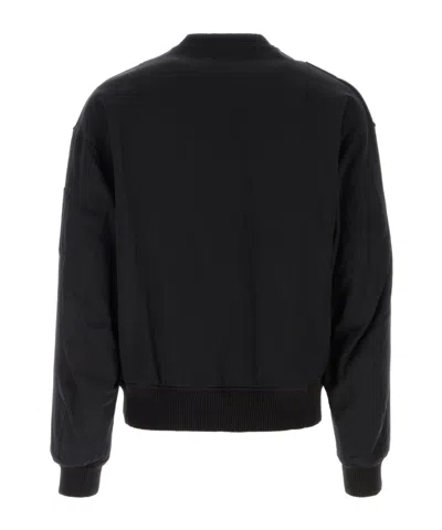 Visvim Black Wool Blend Gunner Down Jacket In Black